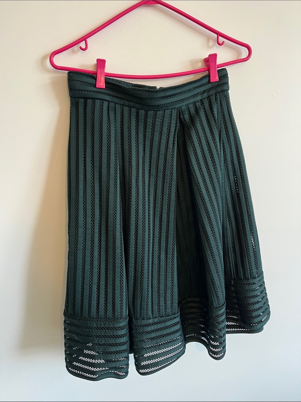 Dark Green A-Line Skirt